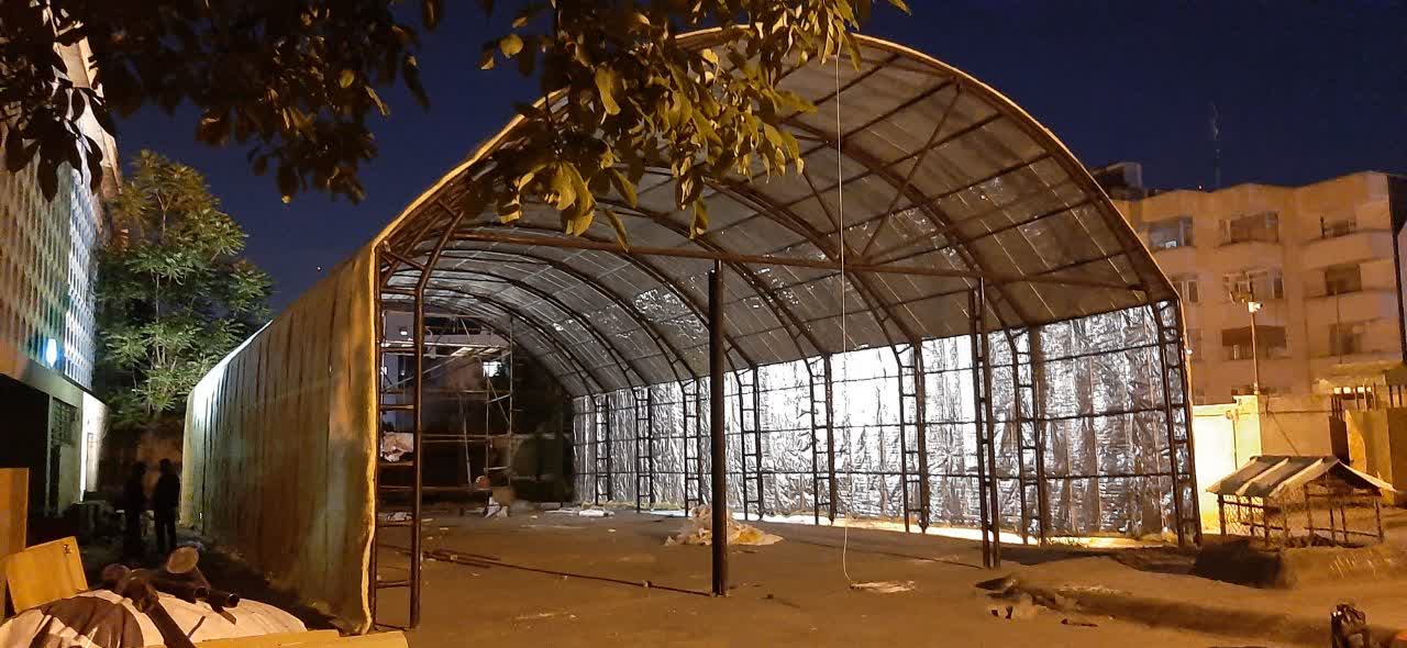 سوله چادری اسکلت فلزی